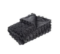 Plaid diana gris foncé 130x170 cm