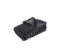 Plaid diana gris foncé 130x170 cm