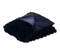 Plaid Diana marine 130x170 cm - - Bleu - Polyester