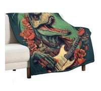 Plaid Dinosaure Plaid Animal Super Douce Et Moelleuse Couverture Et Chaude pour Lit Canapé Couverture Molletonnée Décoration De Chambre Noël/Action De Grâces Saint-Valentin 80x100cm