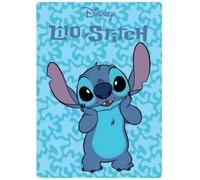 Plaid - Disney - Stitch - 100x140 cm - 100% polyester - Lavable à 40° - Doux et chaud