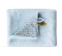 Plaid - DOUDOU ET COMPAGNIE - YOCA LE KOALA - Bleu ciel - Matière douce et moelleuse - Motifs végétaux