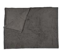 Plaid Doux en Microfibre Gris Anthracite 150x200cm - CMP_Drop