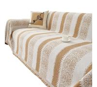 Plaid Doux,Plaid Couverture Sofa Covers Home Living Room Sofas Cloth Cover Sofa Blanket Sofa Towel Furniture Cover Indoor Double Sided Use(Khaki,180x300cm)