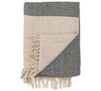 Plaid en Coton Bleu et Beige G