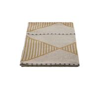 Plaid en coton et polyester multicolore, jacquard, motif géométrique, doux, entretien facile - House Doctor, Jaipu - 180x130 cm