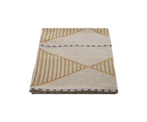 Plaid en coton et polyester multicolore, jacquard, motif géométrique, doux, entretien facile - House Doctor, Jaipu - 180x130 cm