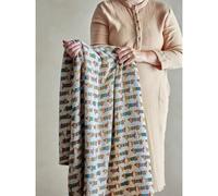 Plaid En Coton Recyclé Marron 160x130