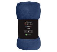 Soleil d'ocre, Plaid en Flanelle 140x200 cm Calin Marine