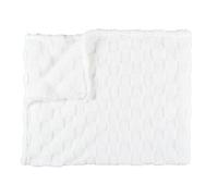 HOME DECO FACTORY Plaid TX0237 en flanelle damier blanc et beige 120x150 cm
