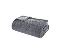 Atmosphera – Plaid 3D Losange en flanelle Gris 180 x 230 cm