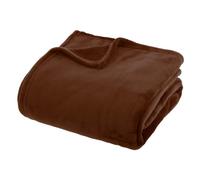 Atmosphera - Plaid Flanelle ollis Marron Tonka 230x180cm