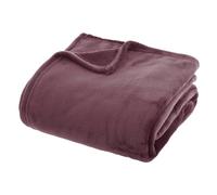 Plaid en Flanelle Uni "Ollis" 180x230cm Violet