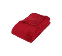 Plaid En Microfibre - 125 X 150 Cm - Rouge Rouge