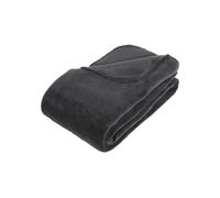 Atmosphera - Plaid en microfibre - 180 x 230 cm - Gris Gris