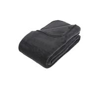 Atmosphera - Plaid en microfibre - 180 x 230 cm - Gris Gris