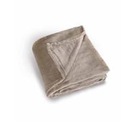 Plaid en polaire uni Beige 130x180 cm