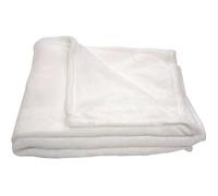 Linder 5047/10/841 Plaid Doux Polyester Blanc 130 x 180 cm