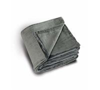 Plaid Polaire Uni et Douillet - Gris - 130 x 180 cm