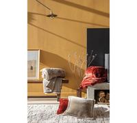 Plaid En Polyester Geranium 150 X 200 Rouge