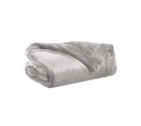 Plaid En Polyester Perle 150 X 200 Gris