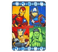 Plaid enfant Avengers Marvel 100 x 140 cm Couverture souple en polaire 100 % polyester 220 GSM chaud et léger idéal pour chambre ou canapé