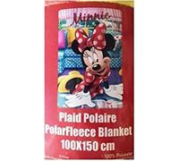 Plaid Enfant - Minnie Mouse - Polaire - 100% Polyester - 100 x 150 cm - Multicolore