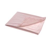 Plaid enfant rétro rose100x75 cm - Amadeus - Rose - Polyester Rose G