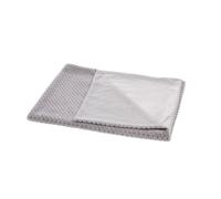 Plaid enfant rétro gris 100x75 cm polyester 75x1 cm