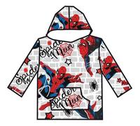 Spiderman New-York, Plaid Enfant à Capuche, Taille Unique 7 à 14 ans, Doux et Confortable