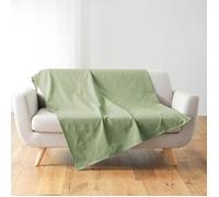 Douceur d'Intérieur – Plaid Lucile – 220 x 240 cm – Polycoton Uni – Sauge