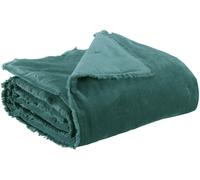 Vivaraise ~ Plaid uni Fara en Coton Coloris Corinthe 135x200