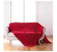 Plaid Flanelle 180 X 220 Cm Aryas Carmin Multicolore