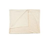 Generique Plaid Flanelle embossé 120 x 150 cm Crème