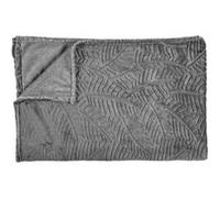 Plaid Flanelle Embosse Roméo 150x200cm Gris Foncé Gris foncé