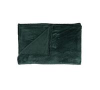 Plaid Flanelle Embosse "Roméo" 150x200cm Vert Sapin