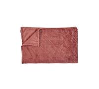 HOME DECO FACTORY CMP Plaid Motif en Relief Terracotta/Dimensions : 150 x 200 cm