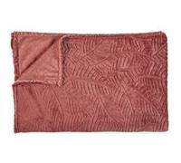 HOME DECO FACTORY CMP Plaid Motif en Relief Terracotta/Dimensions : 150 x 200 cm