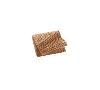 Douceur d'Intérieur Plaid Mini Frosty Flanelle relief 125 x 150 cm Camel doux et moelleux