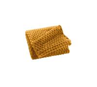 Plaid Flanelle en Relief "Mini Frosty" 125x150cm Ocre