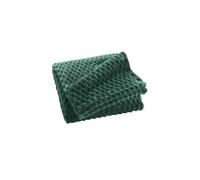 Plaid Flanelle en Relief "Mini Frosty" 125x150cm Vert Cèdre