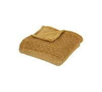 Atmosphera Plaid Oya 75 x 100 cm flanelle ocre