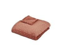 Atmosphera - Plaid enfant "Berlingot" Flanelle 75x100 cm Terracotta