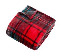Plaid flanelle imprimé Brody rouge 230x180cm - Atmosphera createur d'interieur
