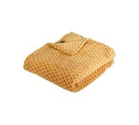 Plaid Flanelle Imprimé Otto - 125 x 150 cm - Ocre Neutre G