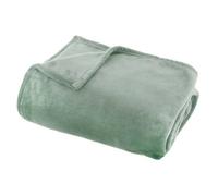 Plaid flanelle Ollis vert céladon 180x130cm - Atmosphera createur d'interieur