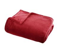 Plaid flanel uni rouge 130X180