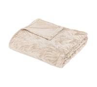 Plaid flanelle Roy beige 180x230cm - Atmosphera Créateur d'intérieur