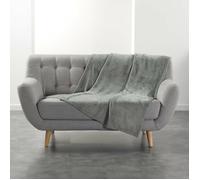 Plaid Flanelle Ultra Douce Flanou Gris - 125 x 150 cm
