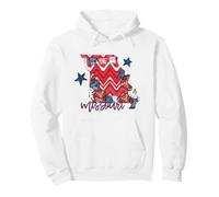 Plaid Floral à Chevrons du Missouri, Art du Patrimoine régional Sweat à Capuche